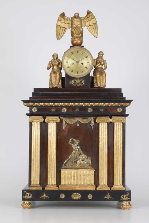 Wiener Flötenuhr, Vorderseite