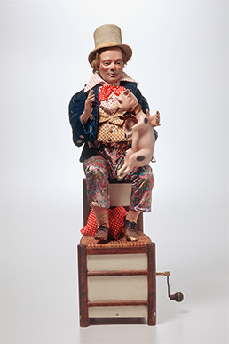 Farmer with piglet animated figures