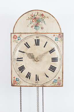 Wooden gear clock with carillon