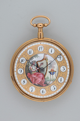 Pocket watch with musical mechanism