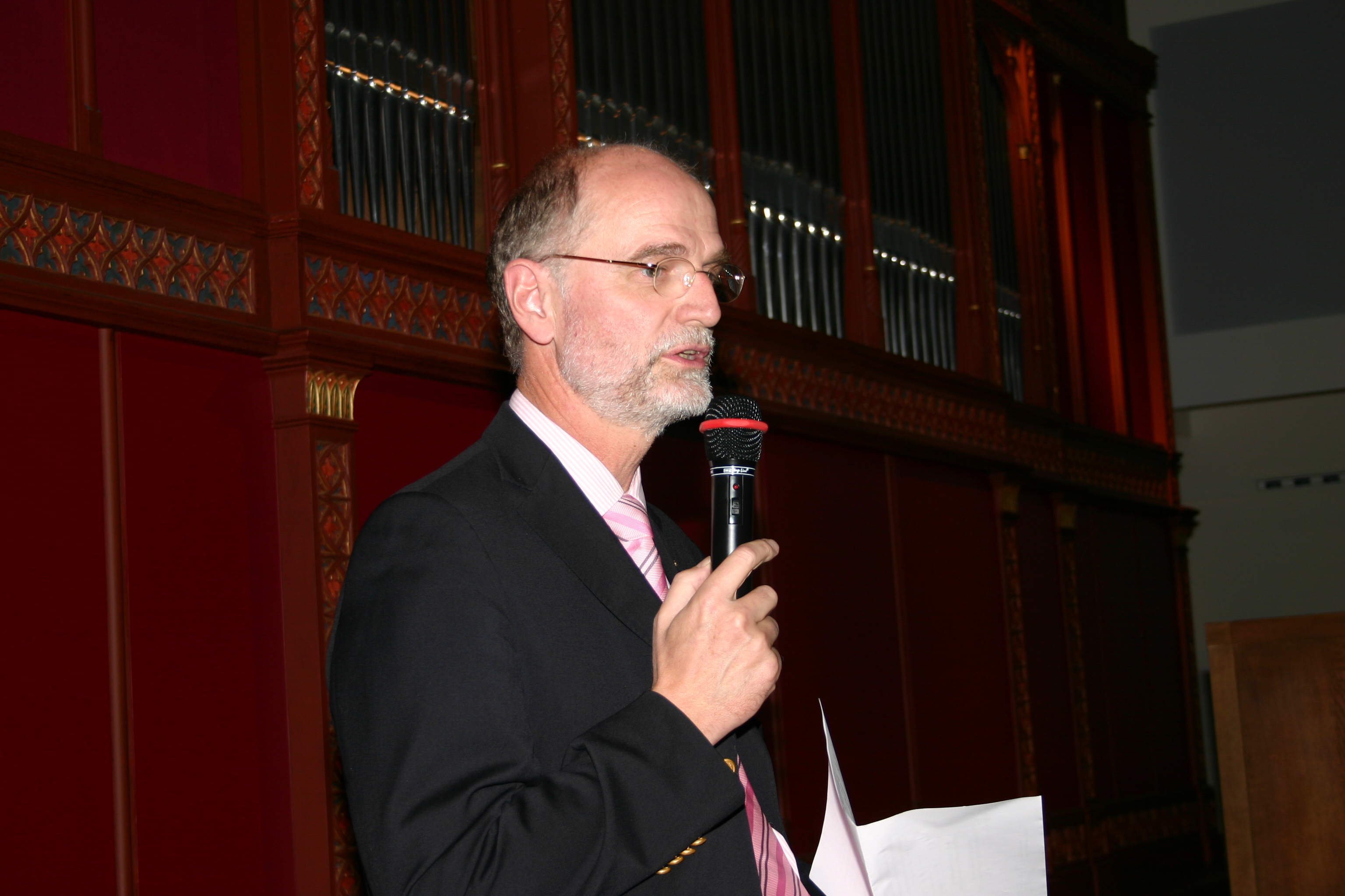 Jean-Frédéric Jauslin, Directeur de l'Office fédéral de la Culture, lors de l'inauguration de l'orgue le 28.09.2007