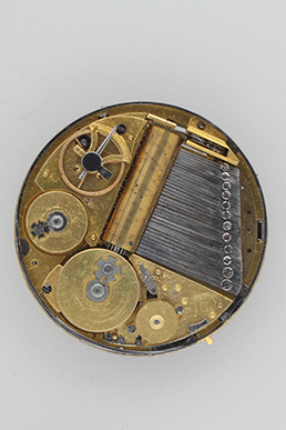 Orologio da tasca con automa musicale, interno